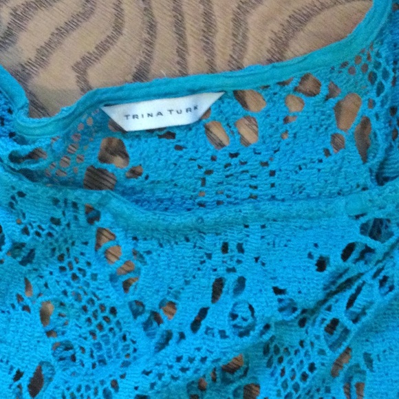 Trina Turk Crocheted coverup - Picture 2 of 2